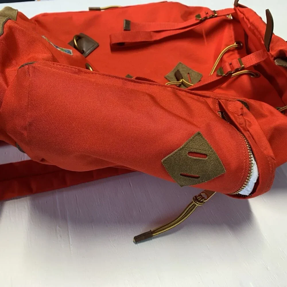 Polo Ralph Lauren Suede Trim Trail Red Backpack Nwt